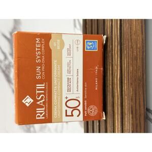 Rilastil Sun System SPF 50+ Uniforming Compact Cream – Shade 01 Beige